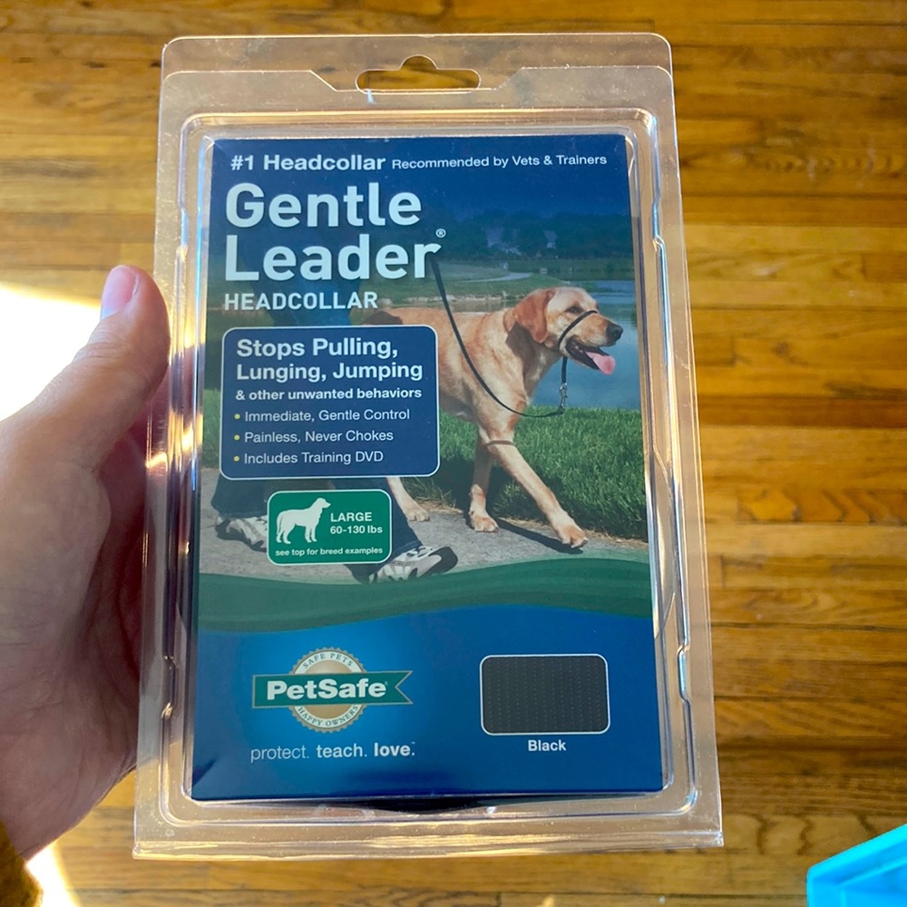 Gentle Leader Headcollar | black / L | 60-130lbs | Disc Included